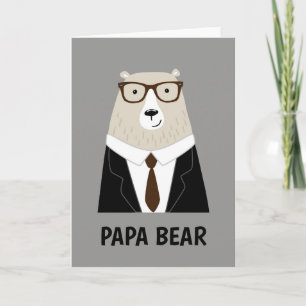 Tarjeta Taza Especial Regalo Día del Padre Oso Papá Adorab
