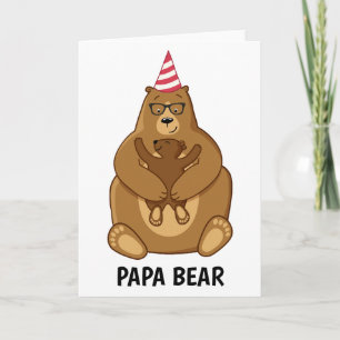 Tarjeta Taza Especial Regalo Día del Padre Oso Papá Adorab
