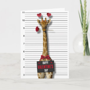 Tarjeta Taza Feliz Día de San Valentín Jirafa Culpable Div