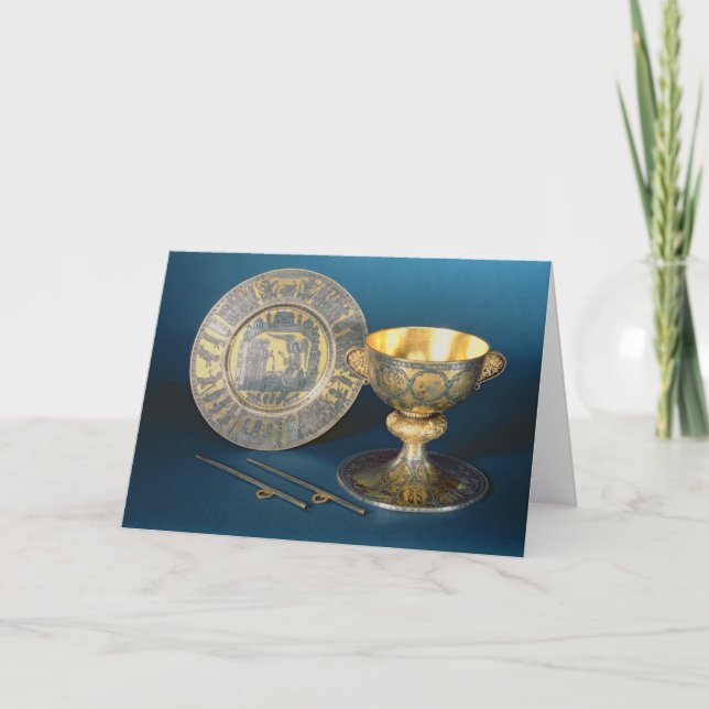 Tarjeta Taza, placa y fístulas de la comunión (Anverso)