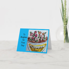 Tarjeta Tazón de Flores 