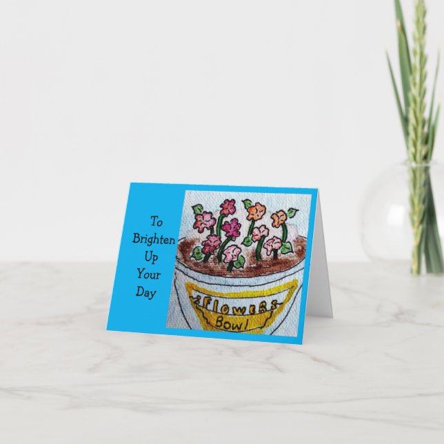 Tarjeta Tazón de Flores  (Anverso)