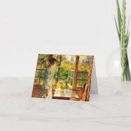 Tarjeta Tazón de pez de oro elegante saludo de otoño