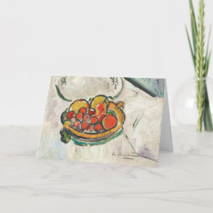 Tarjeta Tazón de vida de fruta   George Leslie Hunter