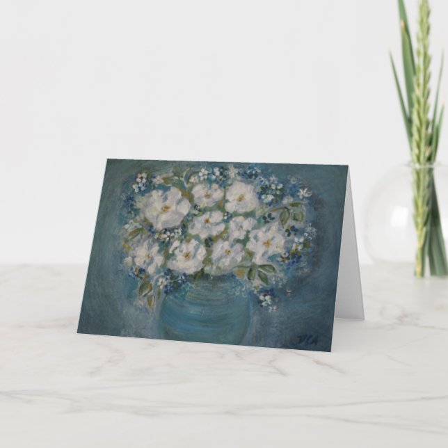 Tarjeta tazón floral (Anverso)