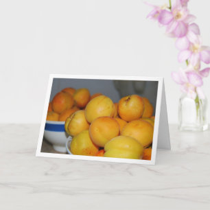 Tarjeta Tazones de Frutas de Albaricoque