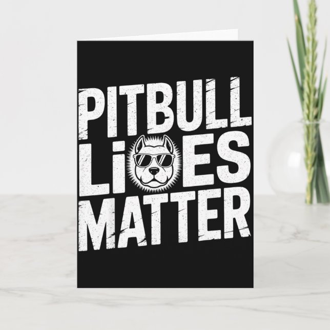 Tarjeta Tbull Lives - Ttie Lover Dog Love Pet Owner  (Anverso)