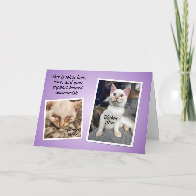 Tarjeta TCHS Blathers Gracias (Anverso)