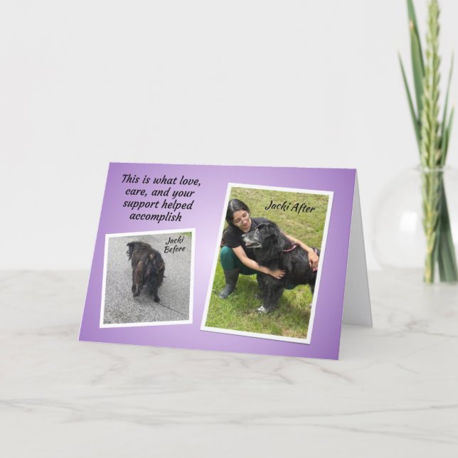 Tarjeta TCHS Jacki Thank You (Anverso)