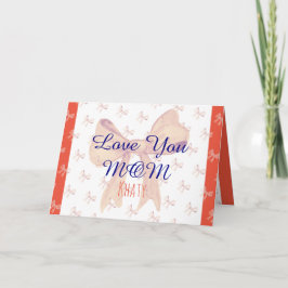 Tarjeta Te Ama Mamá Elegante Día de la Madre Simple Modern