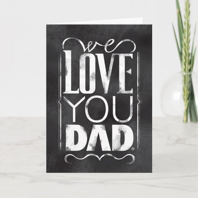 Tarjeta Te Ama Papá (Anverso)