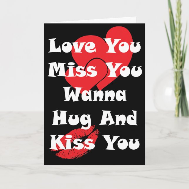 Tarjeta Te Ama Que Te Extrañas (Anverso)