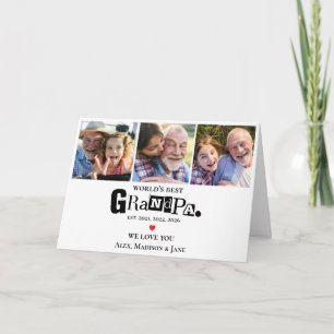 Tarjeta Te amamos Fotos de los Mejores Nietos del Abuelo d