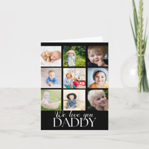 Tarjeta Te Amamos Papá Hermoso Collage 9 Fotos