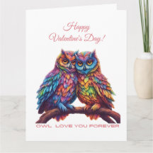 Te Amaré Siempre Búhos- Búhos Coloridos- Día de Sa