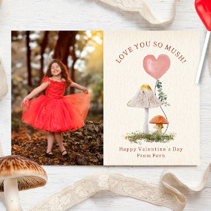 Tarjeta Te Amas Tan Mush Mushrooms Valentine Pun Photo