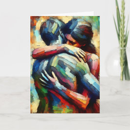 Tarjeta Te Amas Tanto | El abrazo de Lover