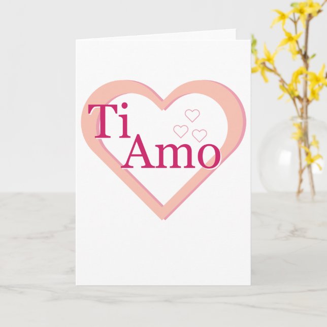 Tarjeta Te Amo (flor amarilla)