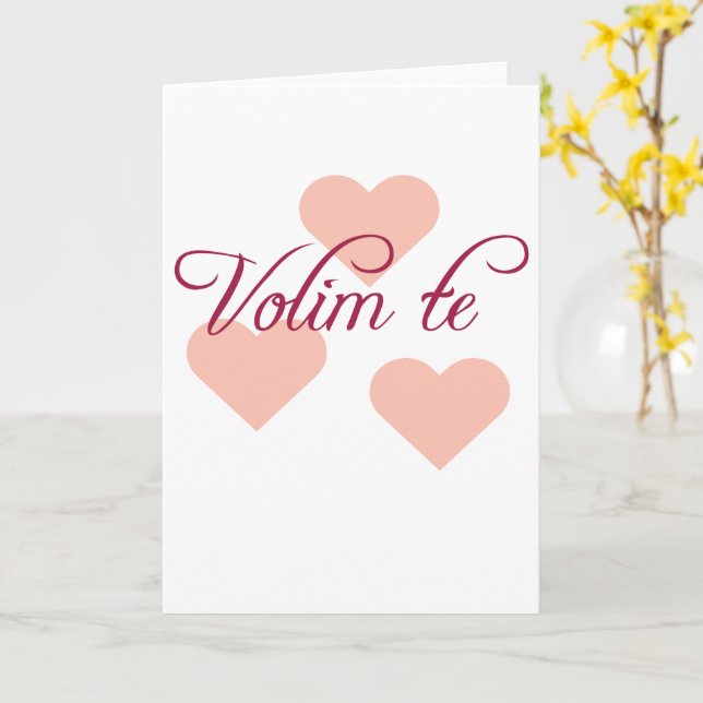 Tarjeta Te Amo (flor amarilla)