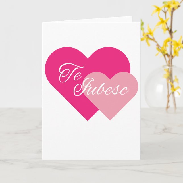 Tarjeta Te Amo (flor amarilla)