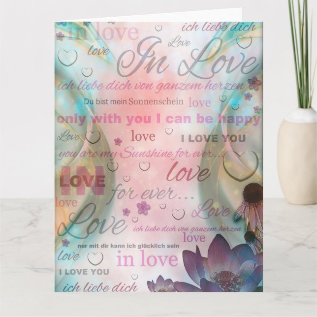 Tarjeta Te amo (Anverso)