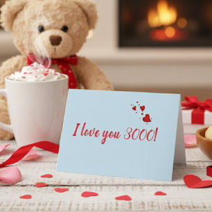 Tarjeta Te amo 3000 El día de San Valentín