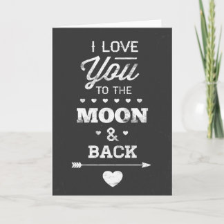 Tarjeta Te Amo A La Luna Y A La Vuelta