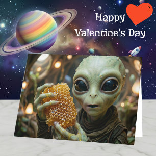 Tarjeta Te Amo a la Luna y de Regreso Feliz Día de San Val