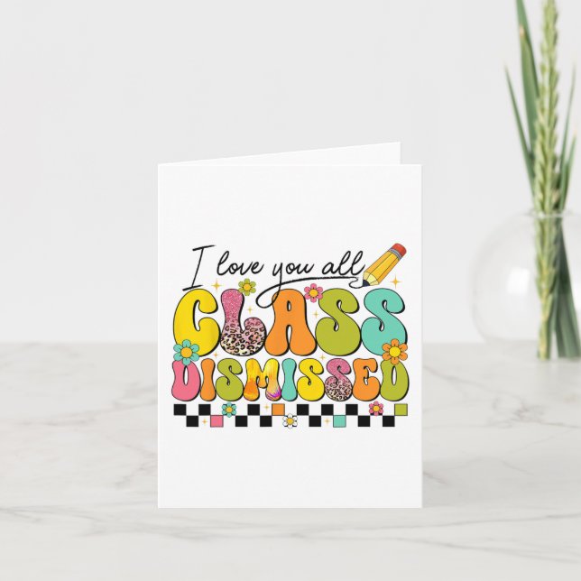 Tarjeta Te Amo a Todos Cl Despide Maestro Último Día De Cl (Anverso)