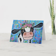 "Te amo al mooo-n & back" Cute Cow