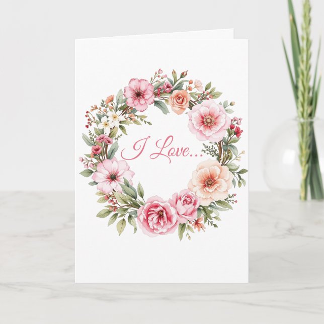 Tarjeta "Te Amo Amarte" (Anverso)