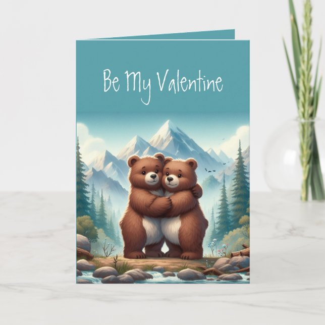 Tarjeta Te amo Beary Many Cute El día de San Valentín (Anverso)