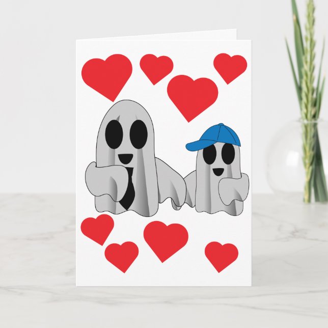 Tarjeta Te amo BOO Papá de hijo (Anverso)