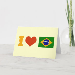 Tarjeta Te amo Brasil