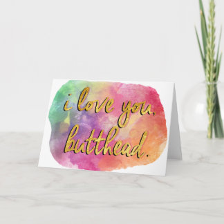 Tarjeta te amo, butthead