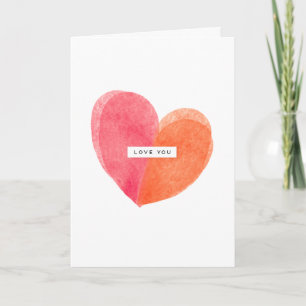 Tarjeta Te amo con cada pedazo de mi corazón