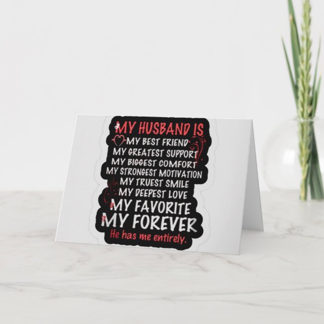 TARJETA "TE AMO" CUMPLEAÑOS ESPOSO (Anverso)