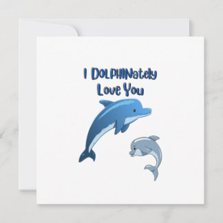 Tarjeta Te amo DELFINamente: