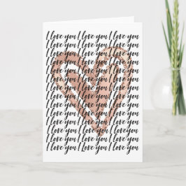 Tarjeta Te amo el Corazón Rosa