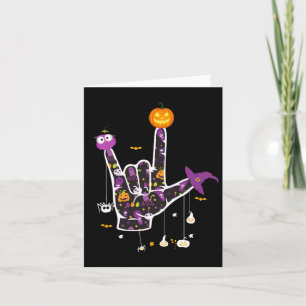 Tarjeta Te Amo El Idioma Del Rótulo De Halloween Halloween