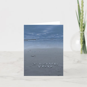 Tarjeta Te Amo En La Playa