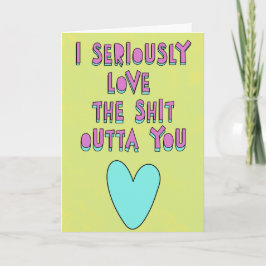 Tarjeta Te amo en serio, confesiones de amor