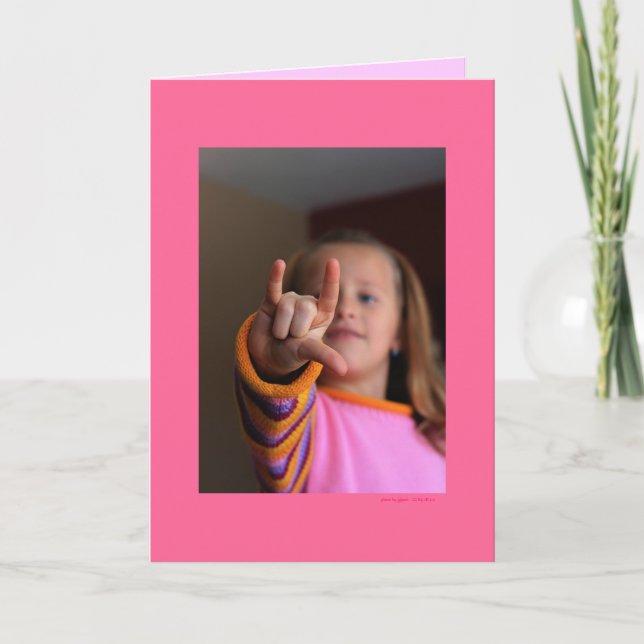 Tarjeta "Te amo!" (espacio en blanco dentro) (Anverso)