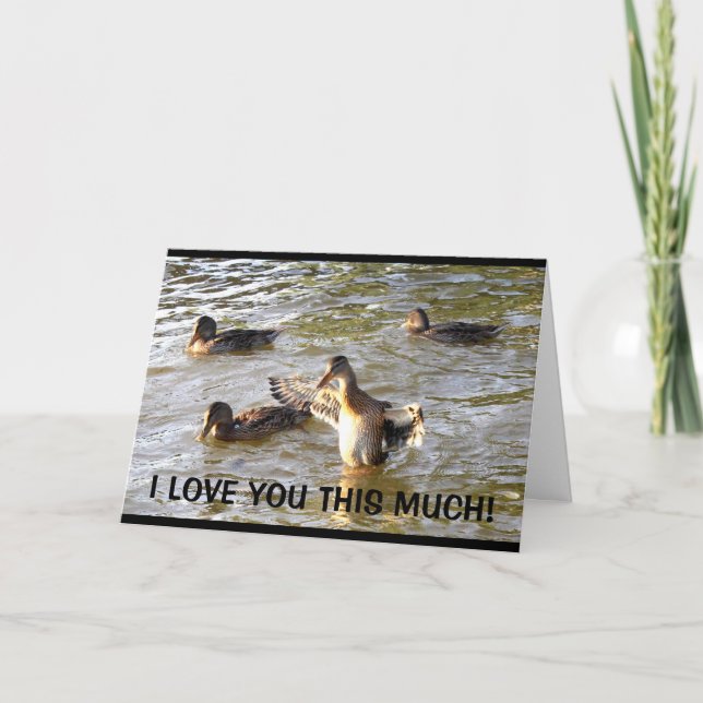 Tarjeta Te amo este feliz día de la madre (Anverso)