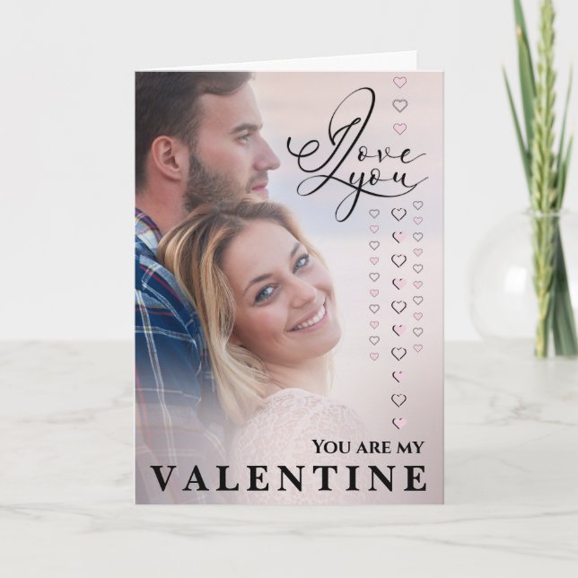 Tarjeta Te amo Foto del Día de San Valentín (Anverso)