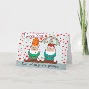 Tarjeta Te Amo Gnome Grumpy