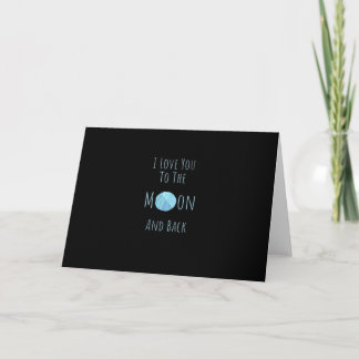Tarjeta Te Amo Hasta La Luna Y De Regreso Cita De Amor Clá