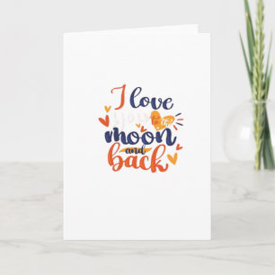Tarjeta Te Amo Hasta La Luna Y De Regreso De Moderno Román