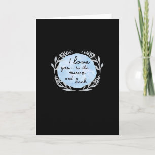 Tarjeta Te Amo Hasta La Luna Y De Regreso Diseño Sentiment