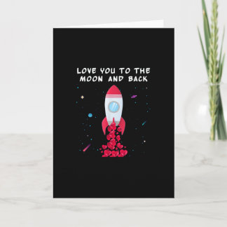 Tarjeta Te Amo Hasta La Luna Y De Regreso Estilo San Valen